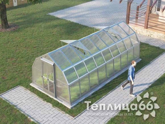 Теплица Рада Ладога из поликарбоната, 2.65х6 метров